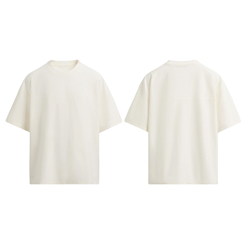 Premium 230 GSM White Color Gold Finish T Shirt