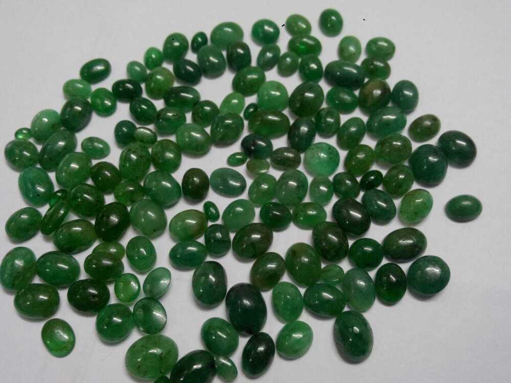 Emerald Cabochon Layout Gemstone