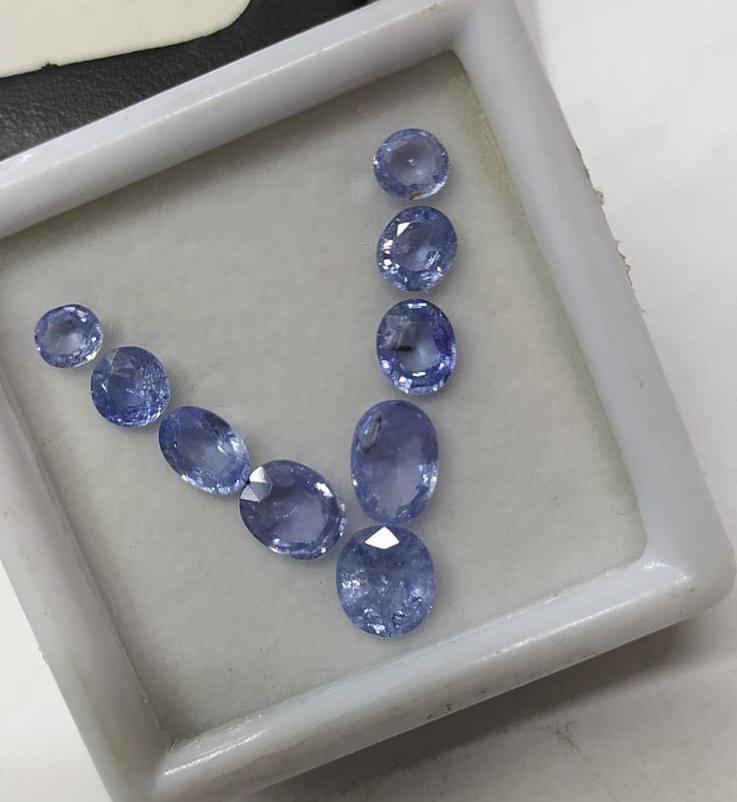 Round Natural Unheat Blue Sapphire