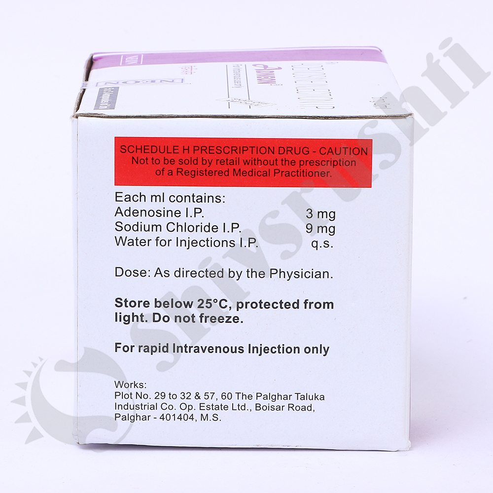 Adneon 2ml - Adenosine Injection I.p, Pack Of 5 Vials | Suitable For Medical Procedures And Enhanced Cardiac Function