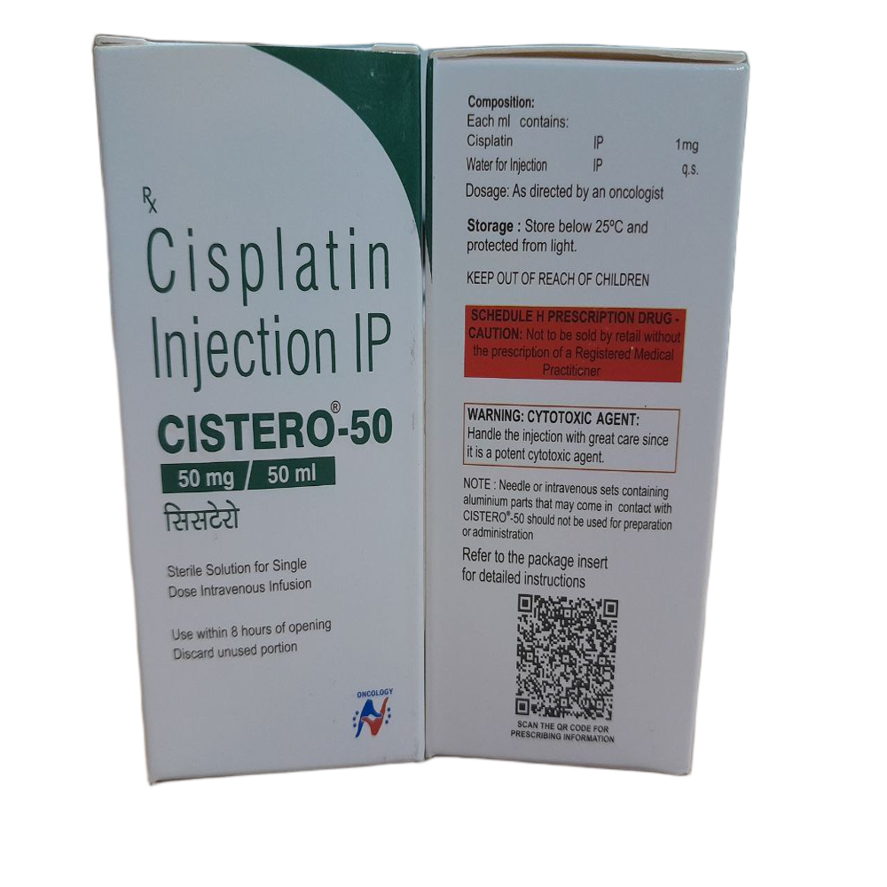 Cistero 50mg - Cisplatin Injection