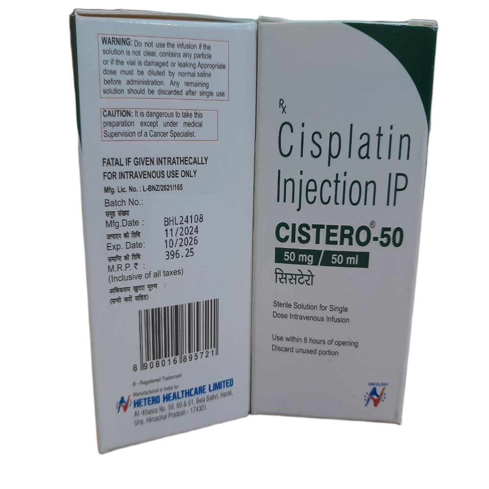 Cistero 50mg - Cisplatin Injection