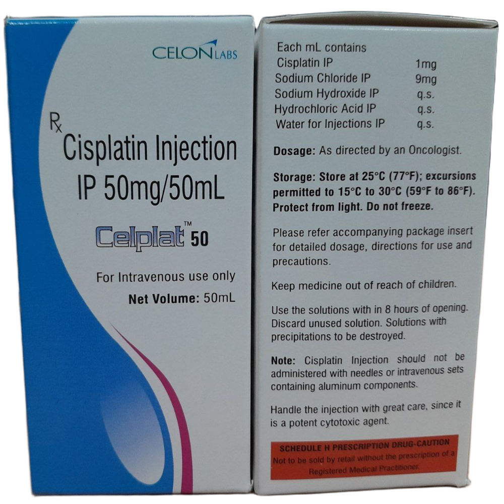 Celplat 50mg - Cisplatin Injection