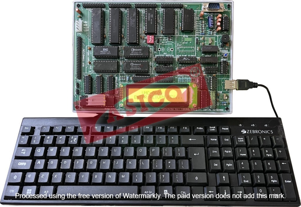 8086 MICROPROCESSOR TRAINING KIT WITH LCD DISPLAY & IN-BUILT POWER SUPPLY