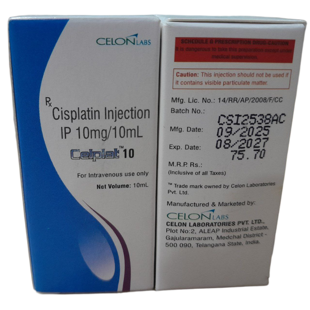 Celplat 10mg - Cisplatin Injection