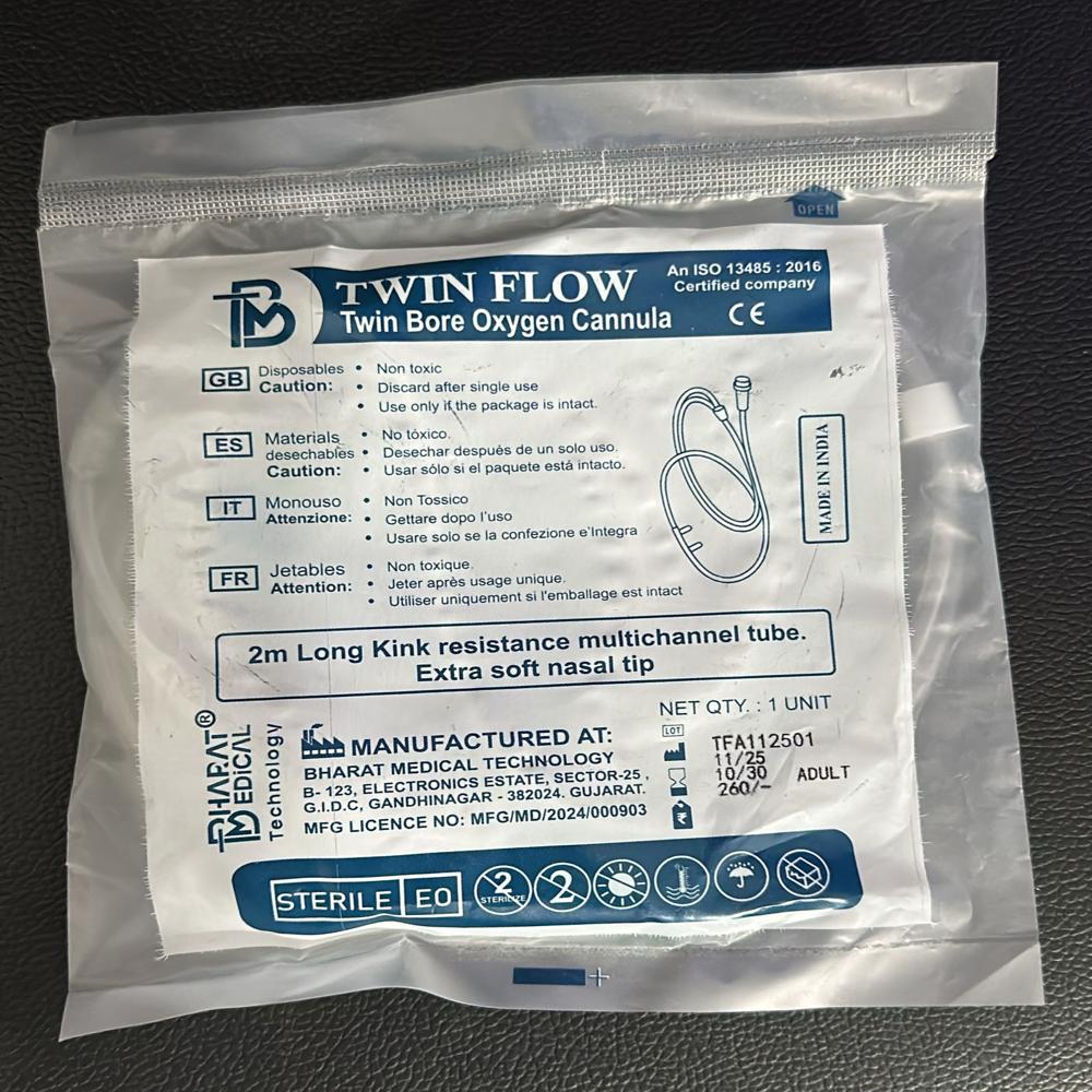 Disposable Nasal Cannula , Oxygen Cannula - Color: Clear Or Green