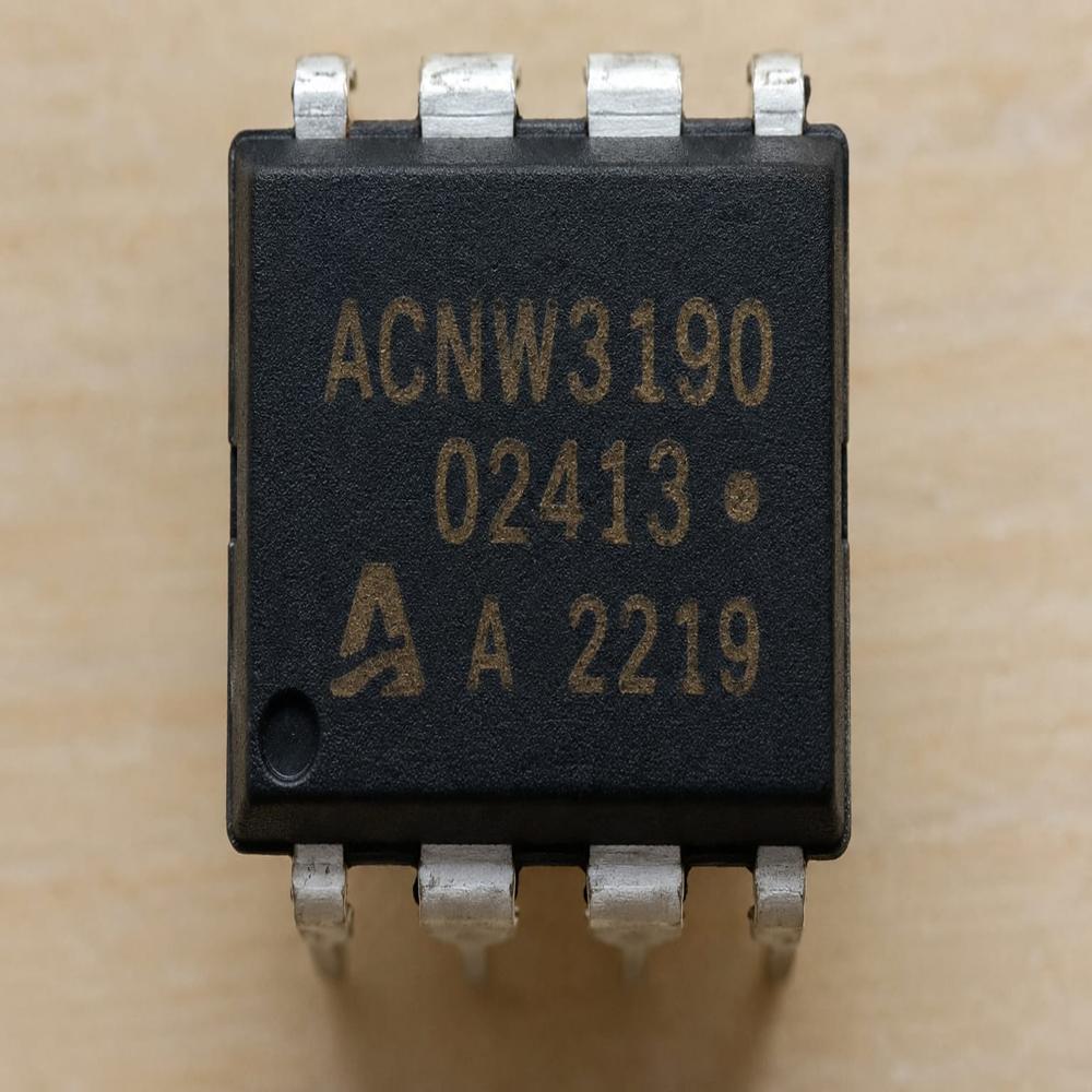 Acnw3190 Ic Gate Drive Optocoupler - Plastic Molded, Dip-8, Black, 10.3x7.1x2.7mm, 5000 Vrms Isolation, 30 Kv/âµs Cmti, High Noise Immunity