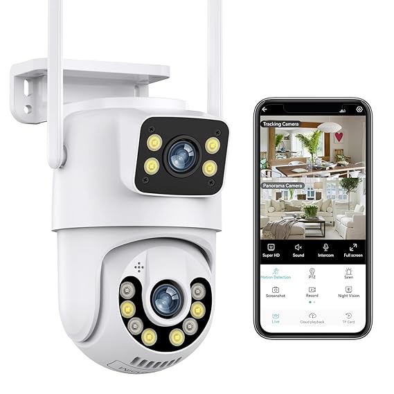 PTZ-DUAL LENS 360 Degree 4G CCTV ELECTRIC CAMERA
