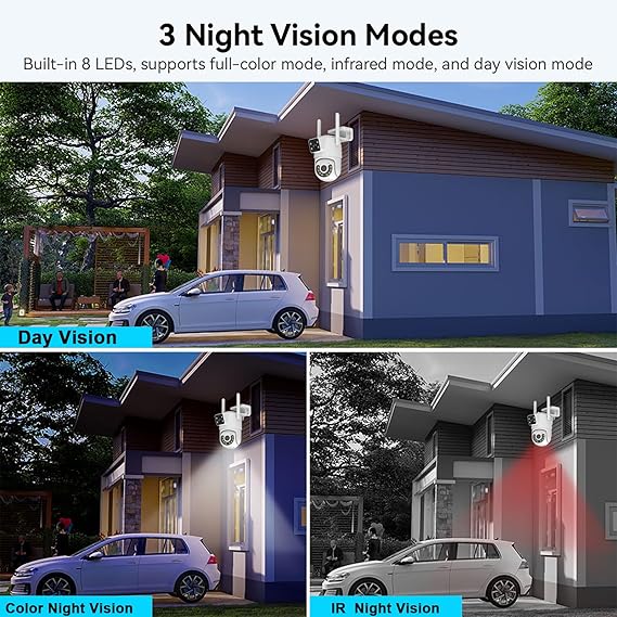 PTZ-DUAL LENS 360 Degree 4G CCTV ELECTRIC CAMERA
