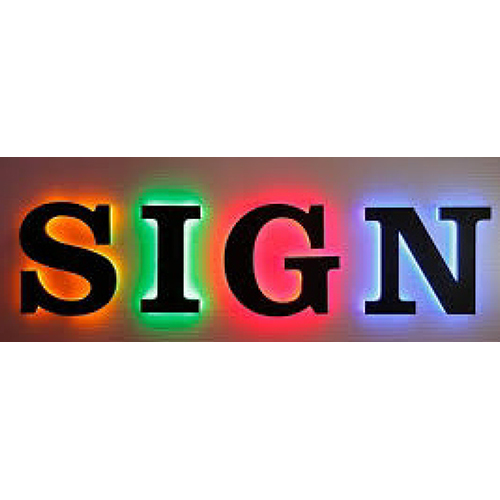 Letters With LED Illumination