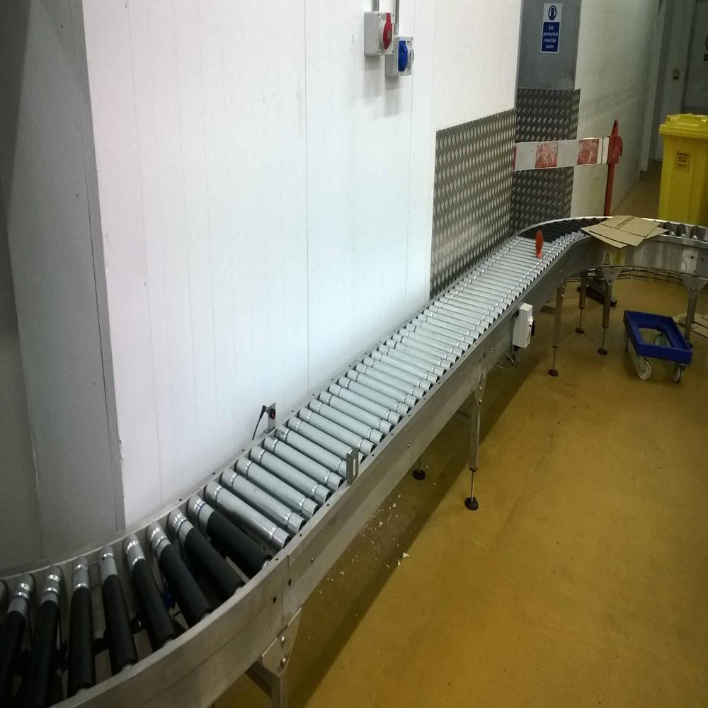 Motorized Roller Conveyor - Color: Blue