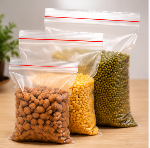 Ziplock Bags - Color: Transparent (Custom Colors Available)