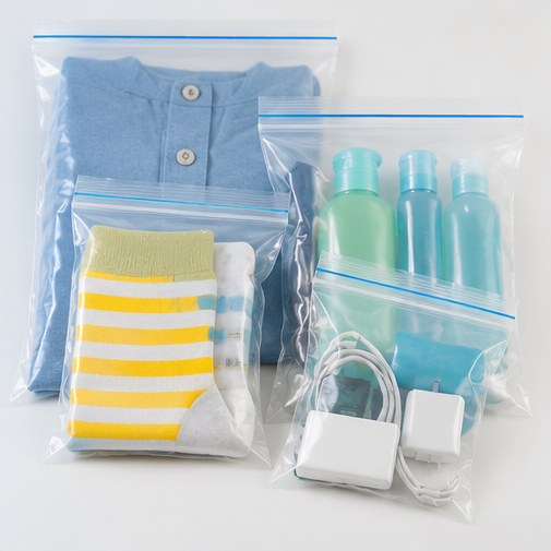 Ziplock Bags - Color: Transparent (Custom Colors Available)