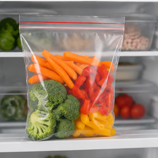 Ziplock Bags - Color: Transparent (Custom Colors Available)