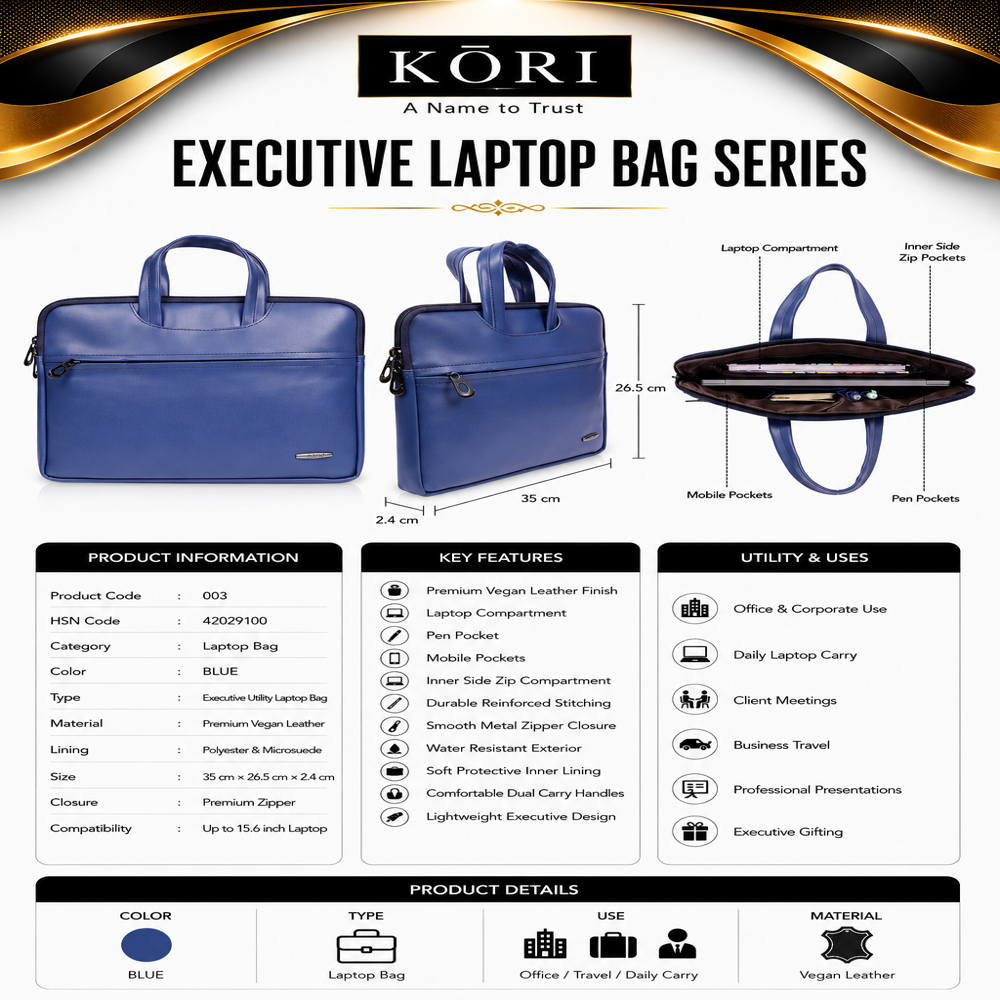 KORI Slim Laptop Carry Case(003)