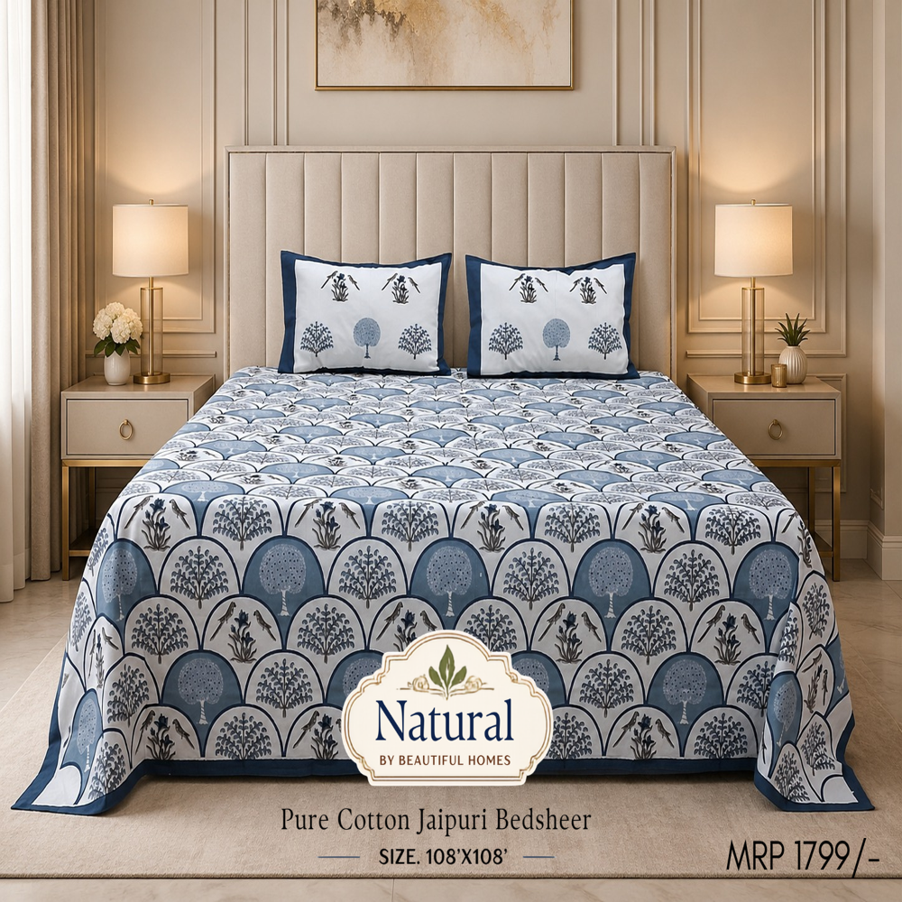 Natural Double Bedsheets