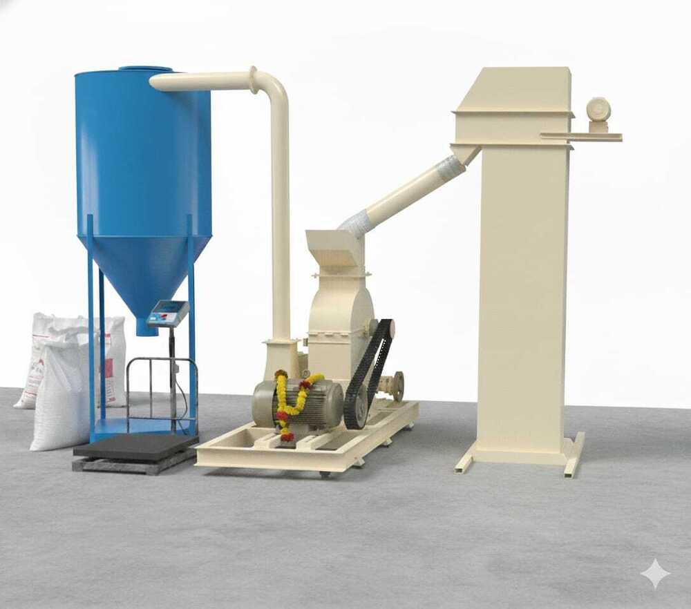 Semi Automatic Maize Flour Mill Plant