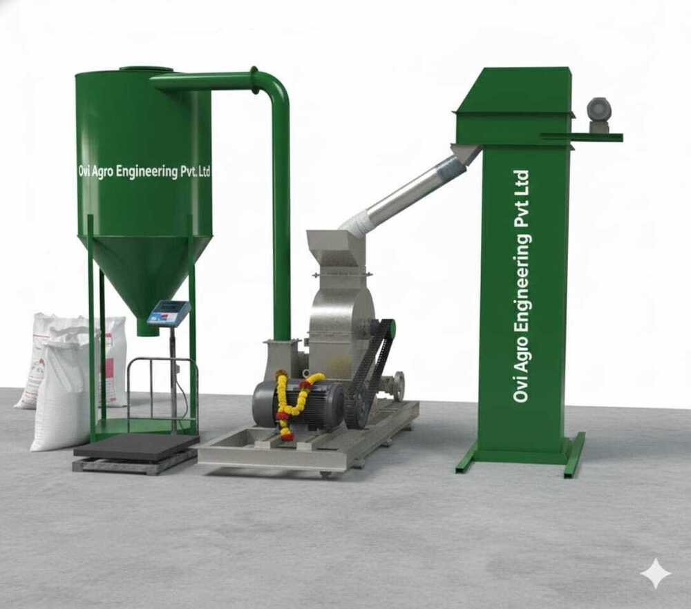 Semi Automatic Maize Flour Mill Plant