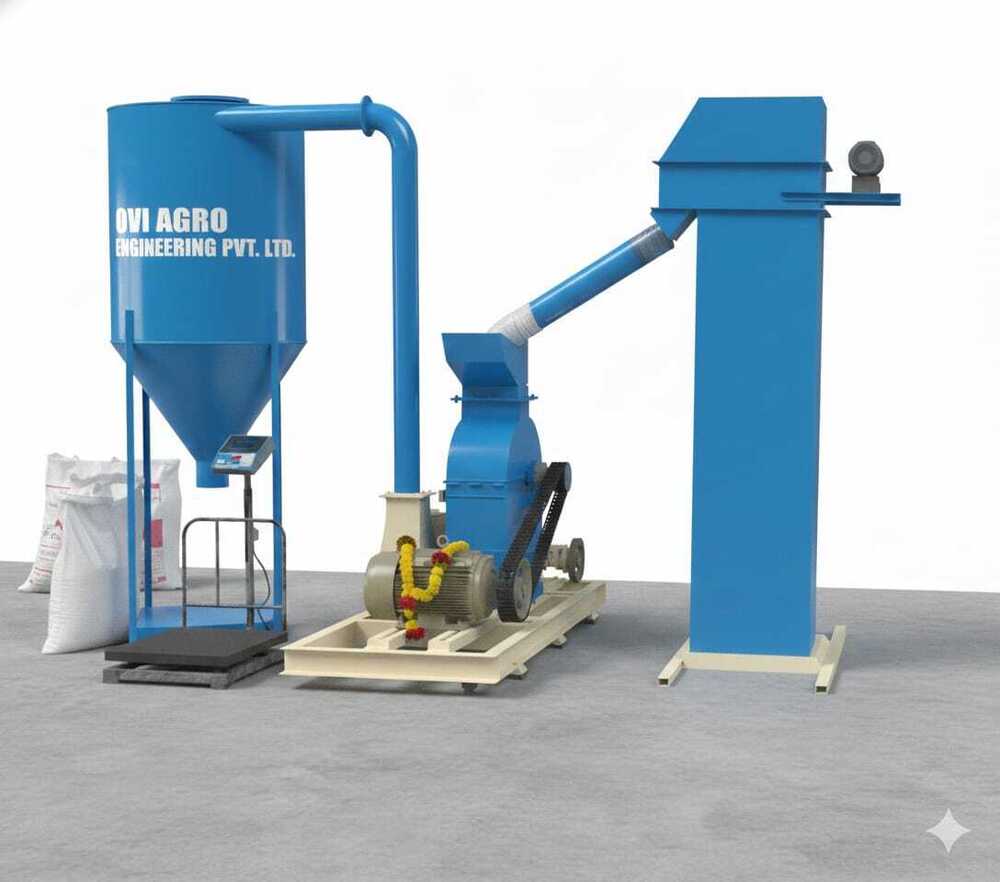 Semi Automatic Maize Flour Mill Plant