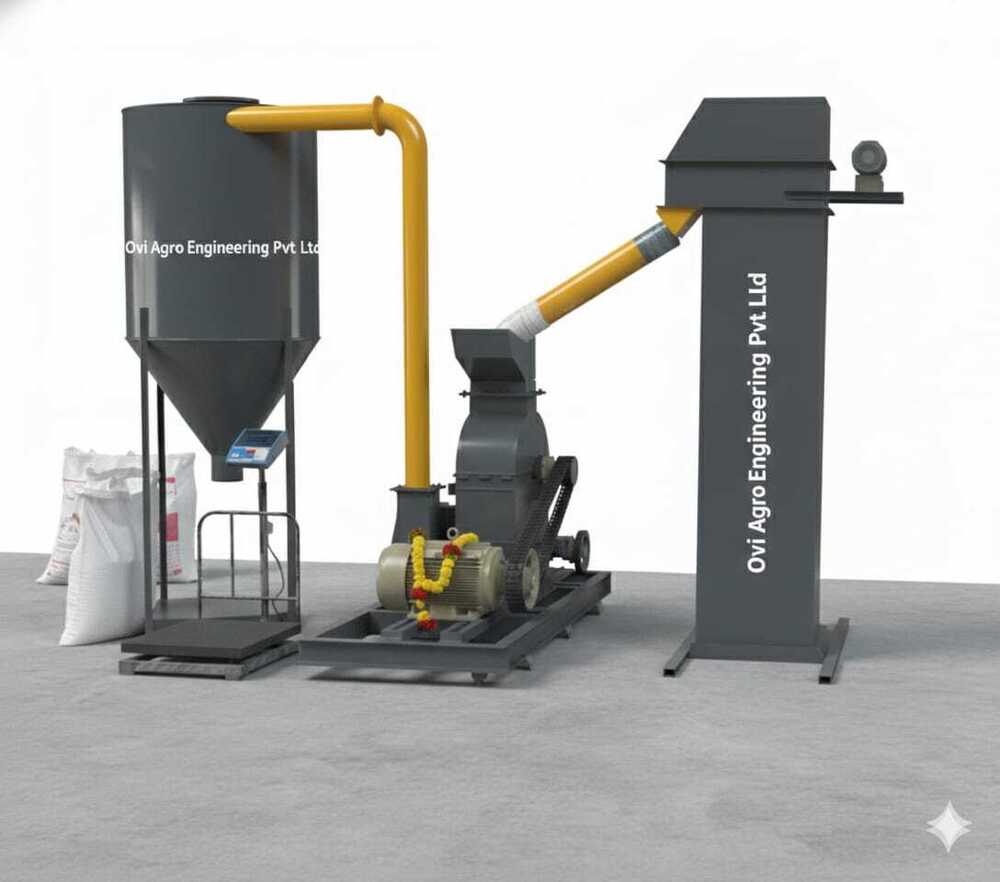 Semi Automatic Maize Flour Mill Plant