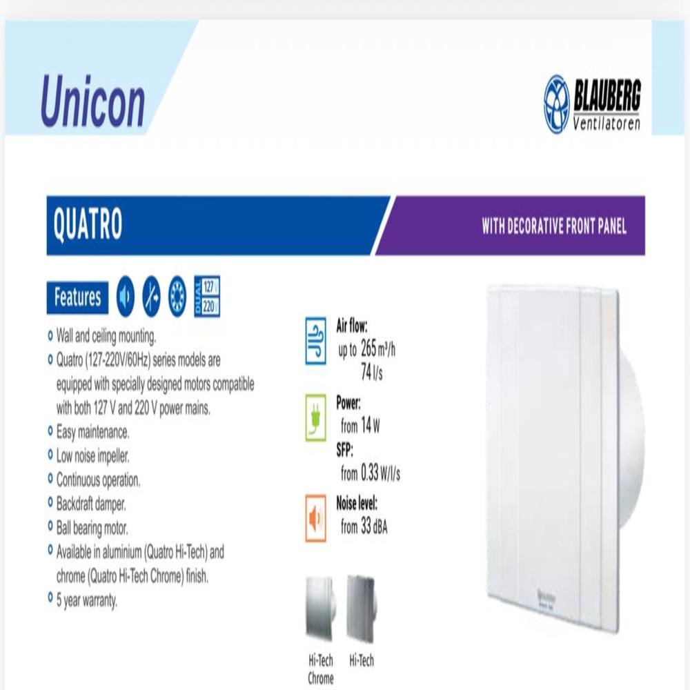 Residential  Toilet  Ventilation Fan - Blade Diameter: 150 Mm Millimeter (Mm)