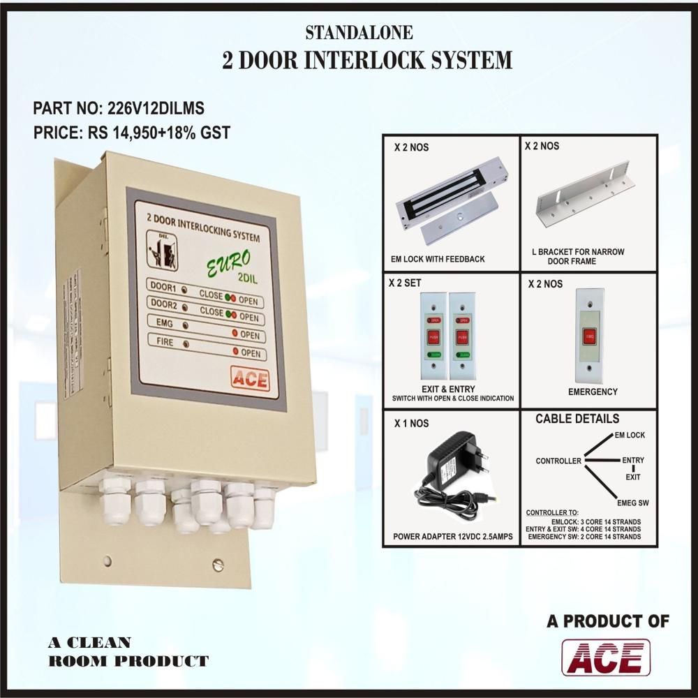 Interlock - Pharmacetical Clean Room 2 Door Interlocking System - Chip Type: Embedded Secure Controller
