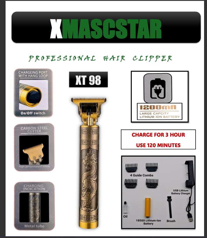 XMASCSTAR XT-98 RECHARGEABLE Hair Trimmer