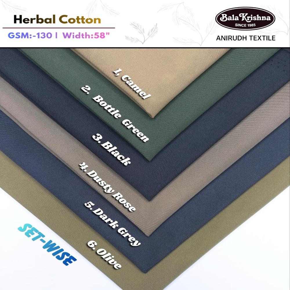 Herbal Cotton - Polyester Lycra Fabric - Application: Garments