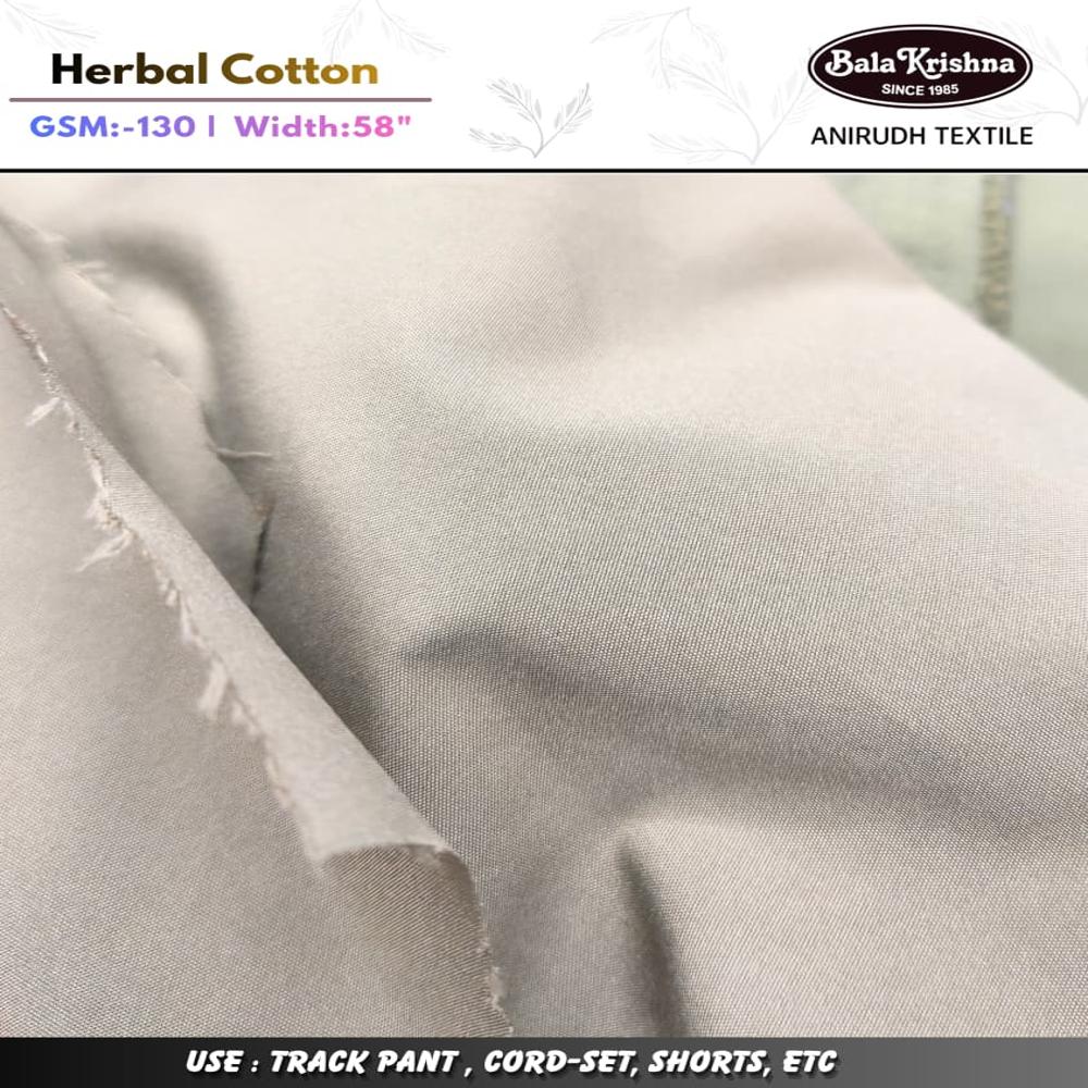 Herbal Cotton - Polyester Lycra Fabric