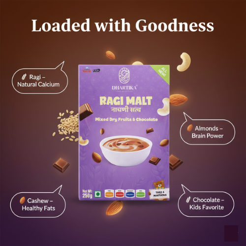 Dhartika Ragi Malt (Mixed Dry Fruit And Chocolate)