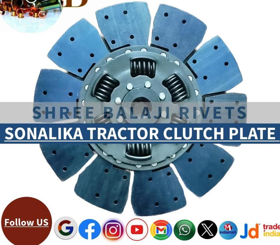 Sonalika Tractor Clutch Plate - Material: Mild Steel