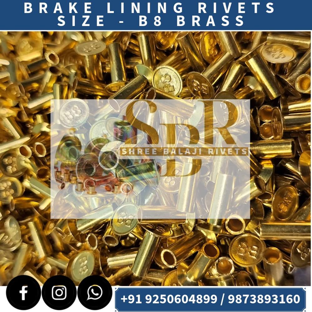B-8 BRAKE LINING BRASS RIVETS