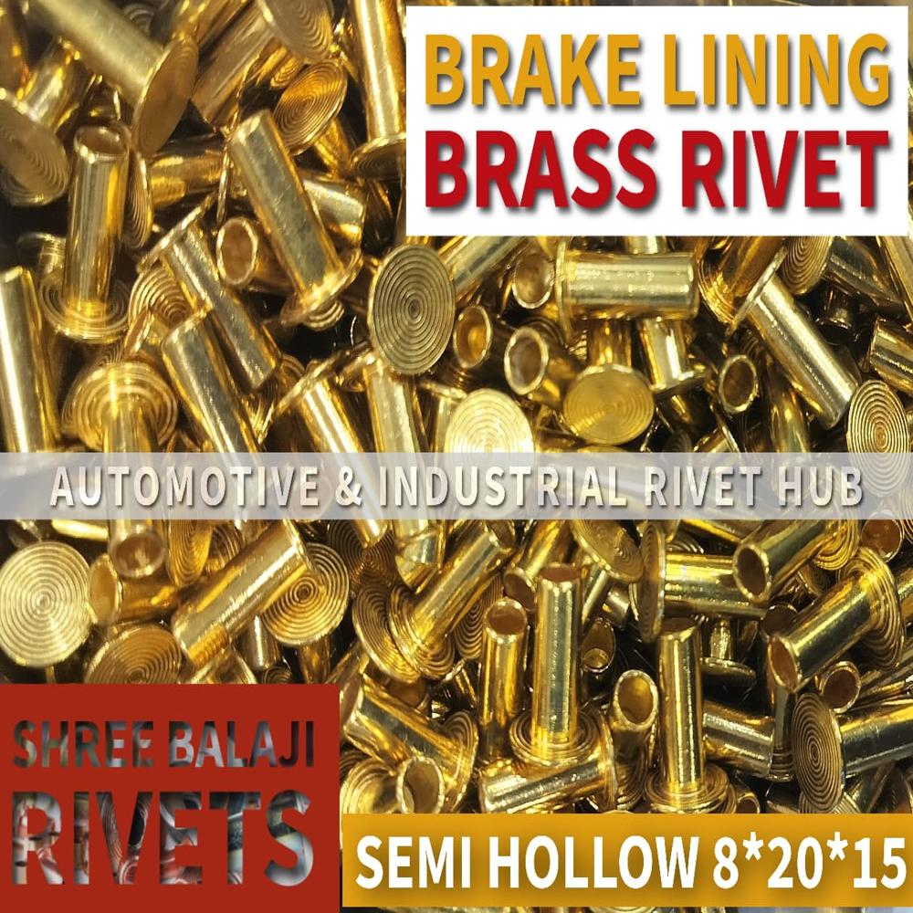 BRASS HOLLOW RIVETS 8*20