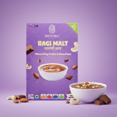 DhartiKa Dry Fruits with Chocolate Ragi Malt