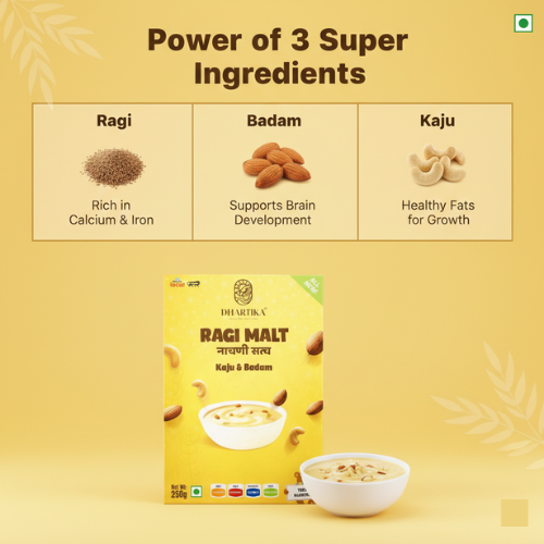 Dhartika Kaju & Badam Ragi Malt