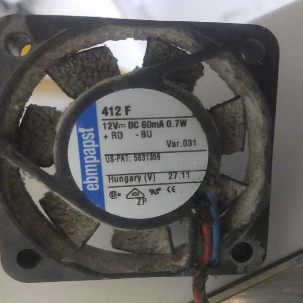 EBMPAPST 412 F 12V DC 0.7W 4010mm Ball Bearing Industrial Inverter Axial Cooling Fan