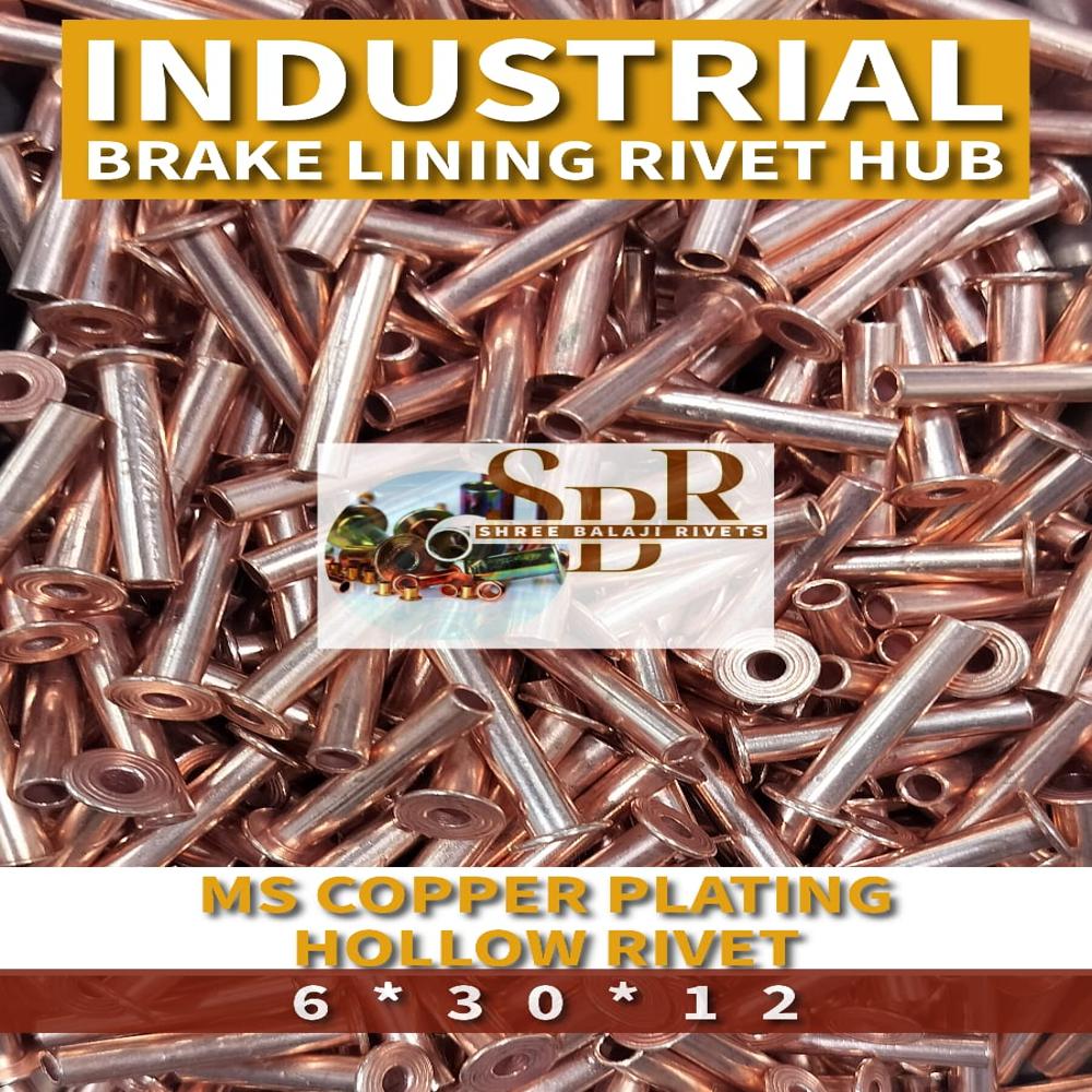 6*30 MILD STEEL HOLLOW RIVETS