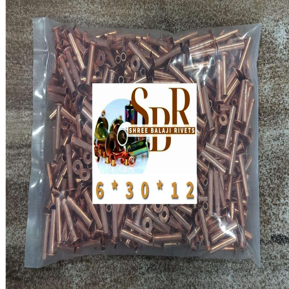 6*30 MILD STEEL HOLLOW RIVETS