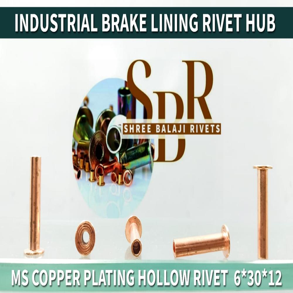 6*30 MILD STEEL HOLLOW RIVETS
