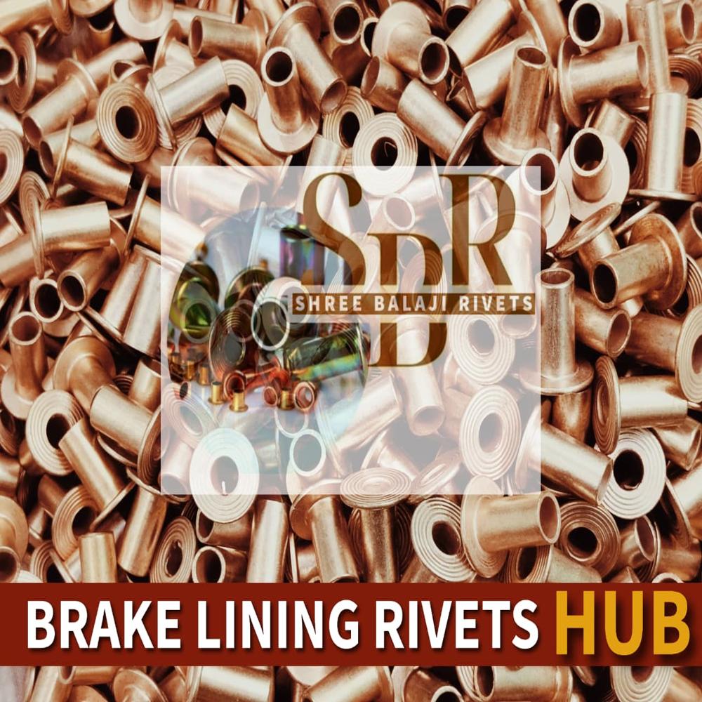 8*15 Mild Steel Hollow Rivets - Color: Copper Coated