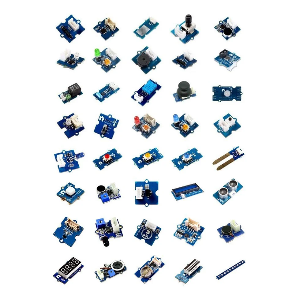 SeeedStudio 40-in-1 Sensor Starter Kit SeeedStudio Creator Kit Grove Gamma Kit DIY Electronics Kit With 40 Sensors All-in-One Sensor Kit For Makers and Educators Learn IoT and Programming With Grove Gamma 