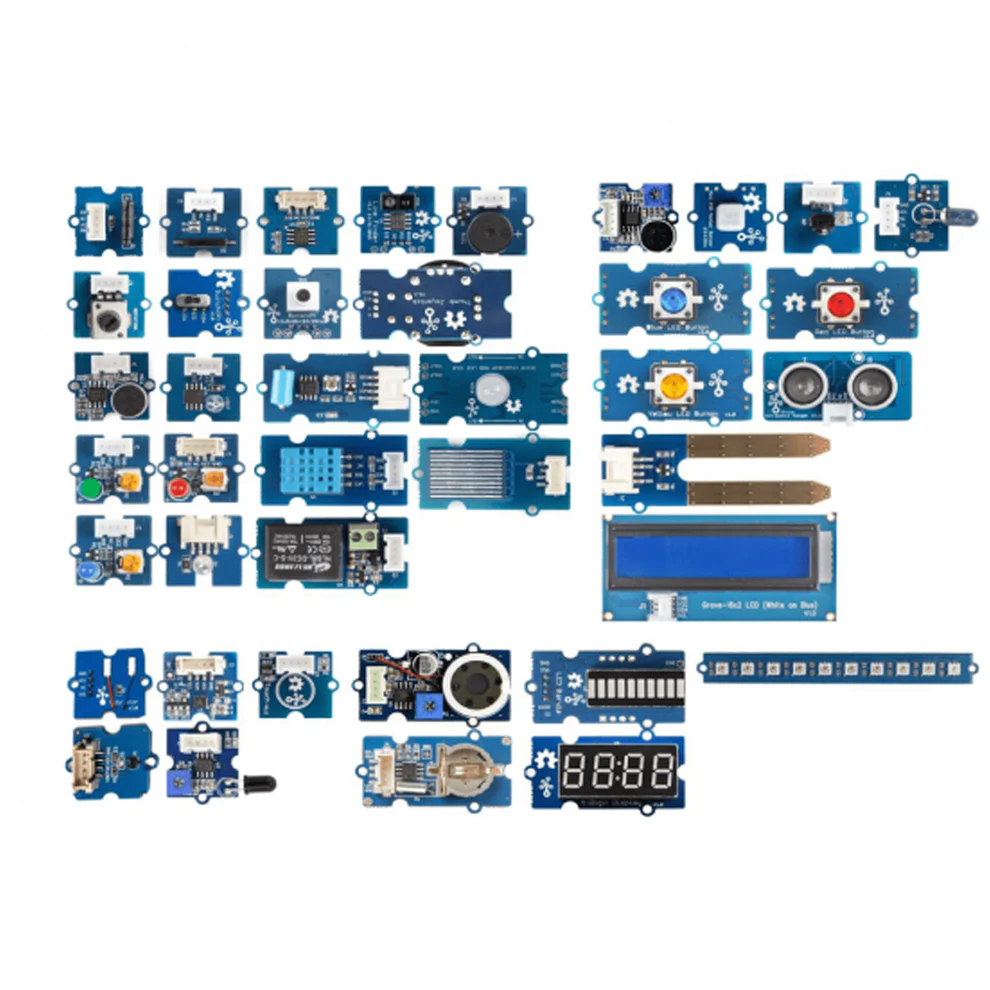 SeeedStudio 40-in-1 Sensor Starter Kit SeeedStudio Creator Kit Grove Gamma Kit DIY Electronics Kit With 40 Sensors All-in-One Sensor Kit For Makers and Educators Learn IoT and Programming With Grove Gamma 
