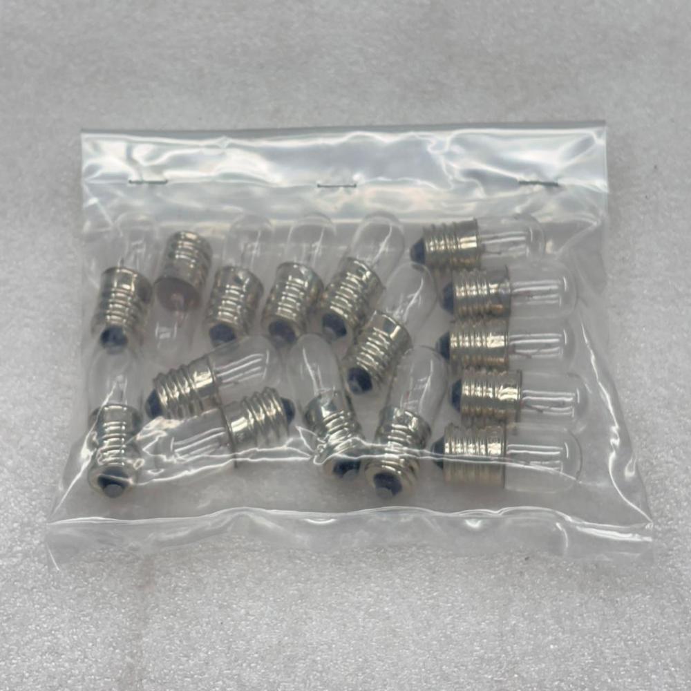 Shinko Main Feed Pump Turbine Lamp Bulb 16 Pcs - Clear Glass T3, Ba9s Bayonet, 2700k Warm White, 24v Dc, Vibration Resistant