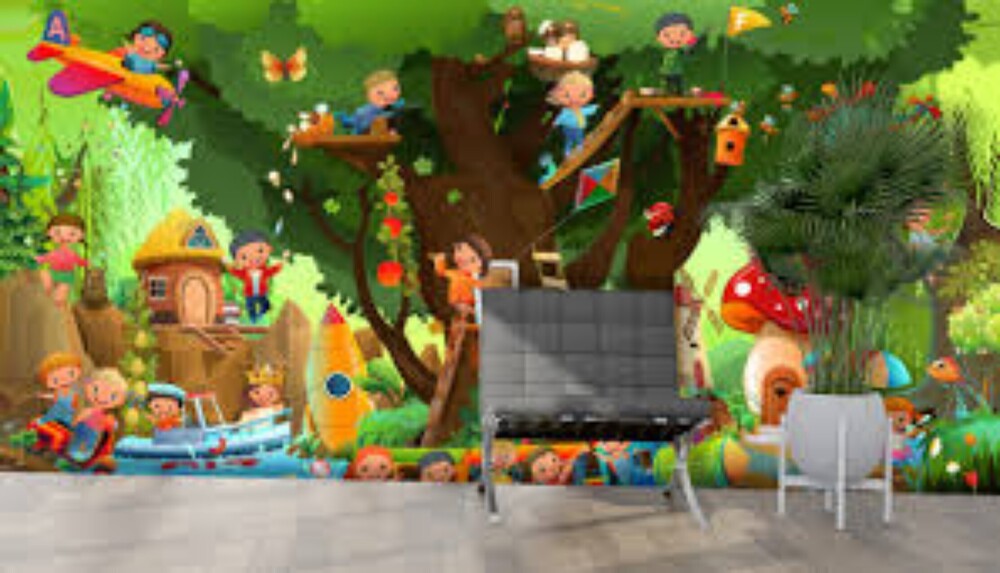 Kids And  Cartoon Wallpaper