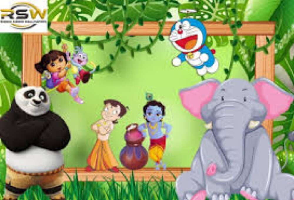 Kids And  Cartoon Wallpaper