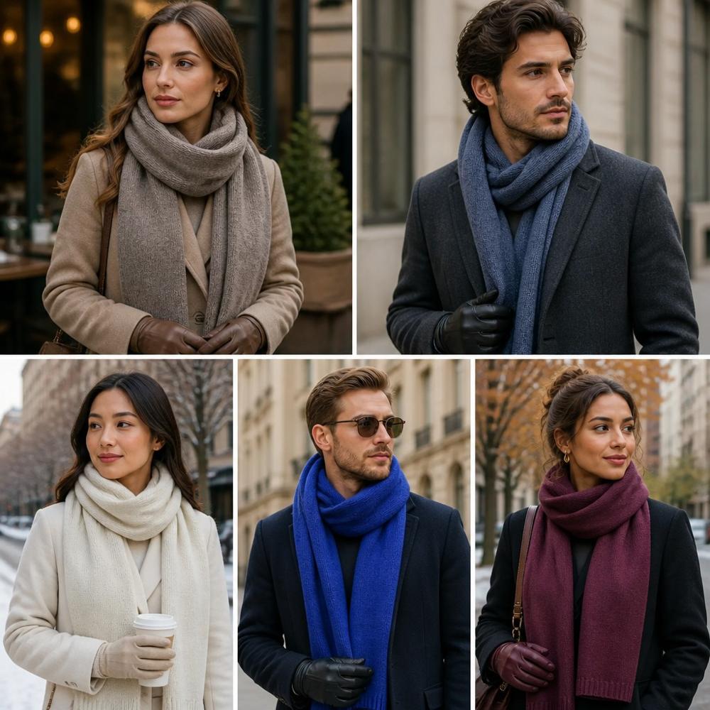 Wool Blended Knitted Muffler