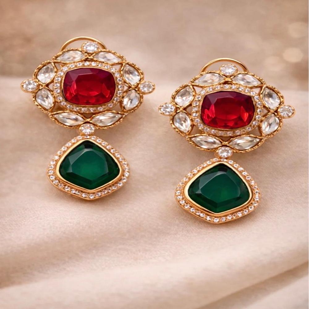 Emrald Ruby Necklac - Color: Red