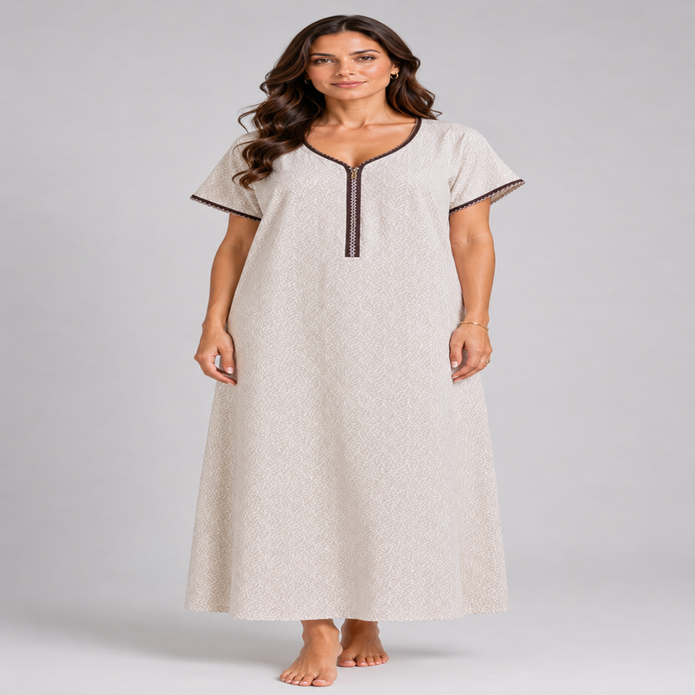 rayon designer zipper nighties