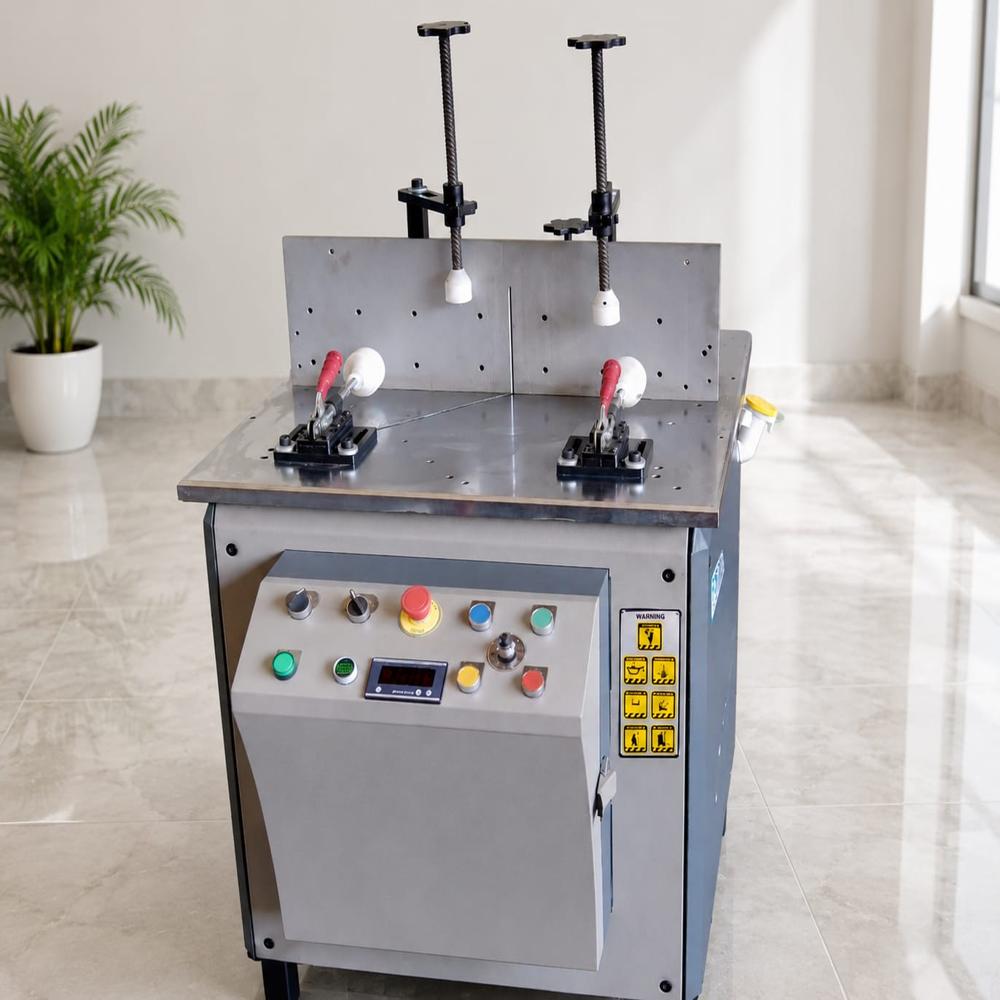 Upvc Window Making Machine - Color: Gray And White
