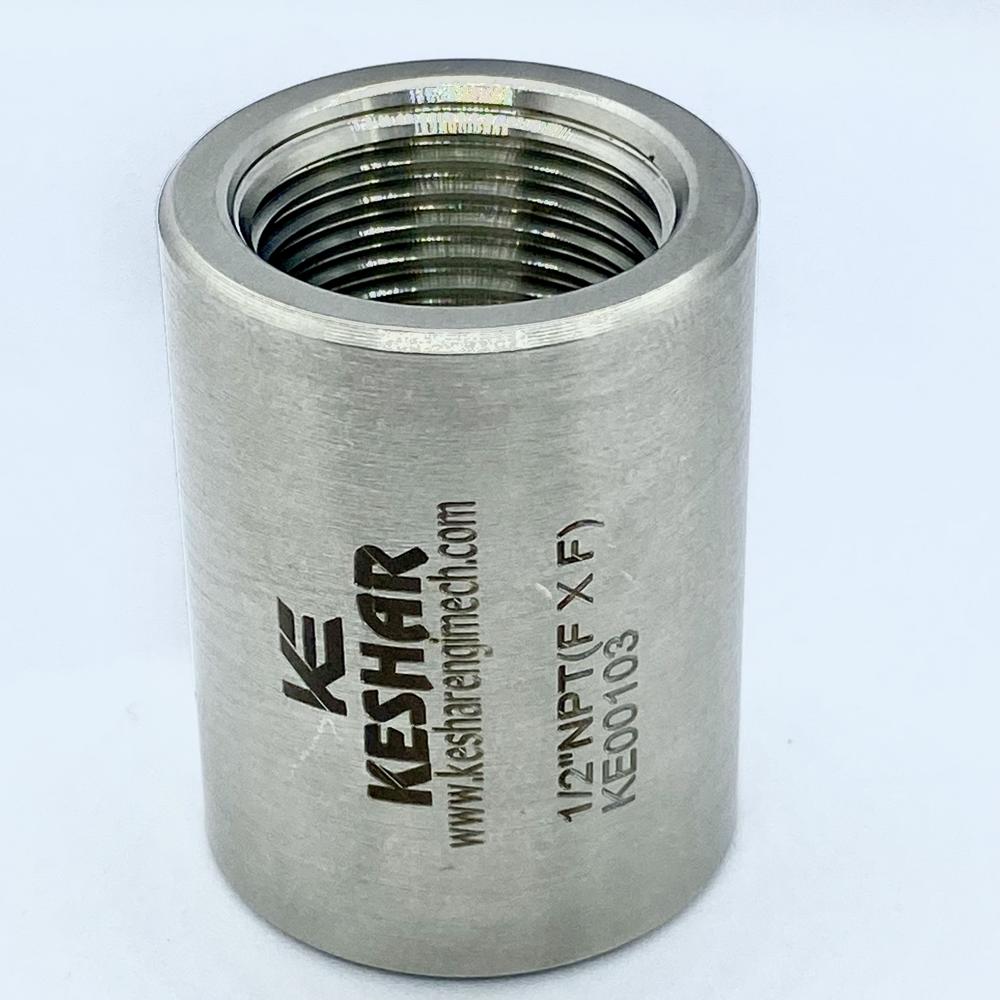 Instrumentation Pipe Coupling - Color: Metallic Silver